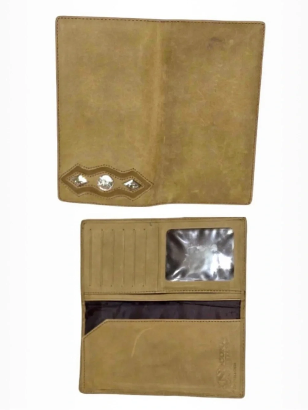 Nocona Rodeo Style Men's Wallet - Distressed Brown Leather, Western Design